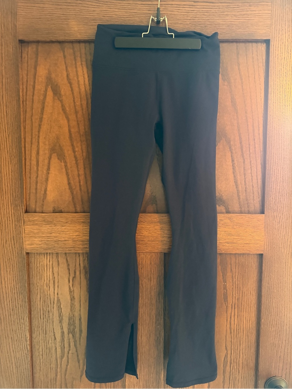 Fabletics PowerHold Slit Flare Leggings in Navy